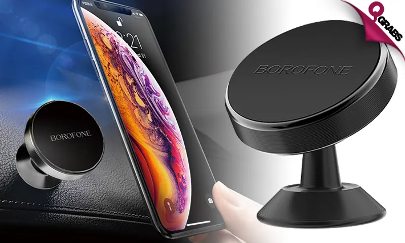360-Degree Rotating Magnetic Car Phone Holder!